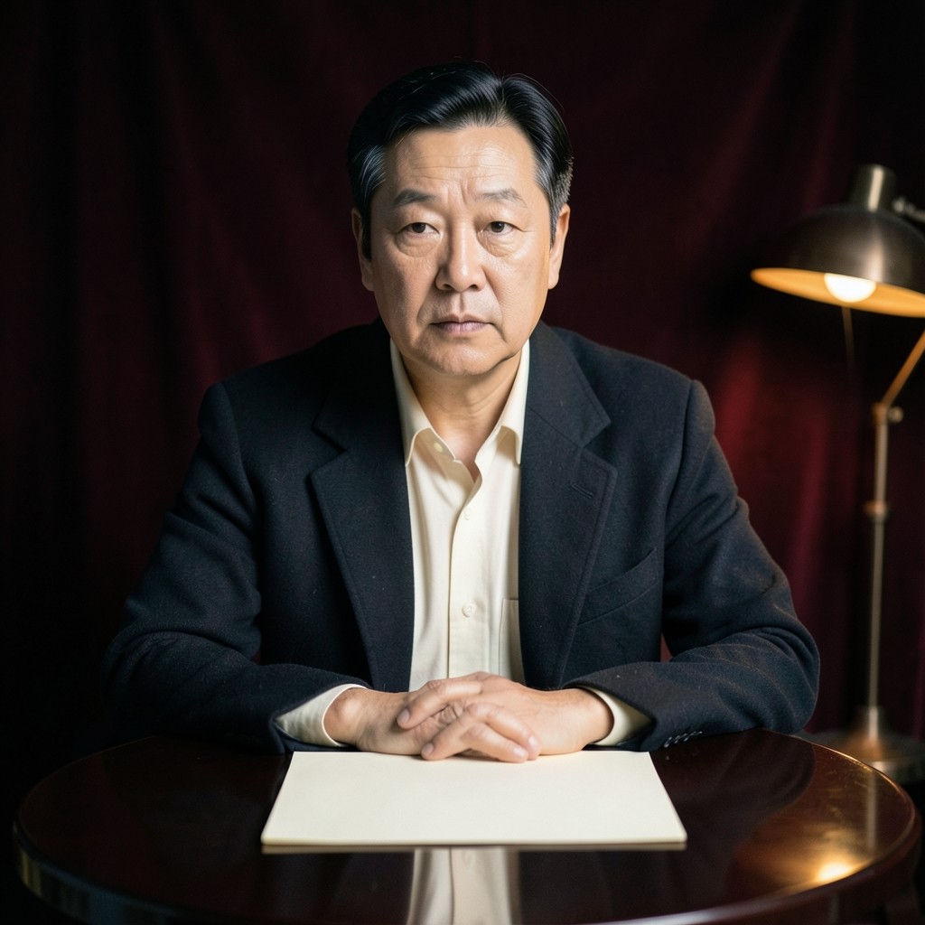 Han Dohyun, founder, seated at the round naming table in the Ulsan studio